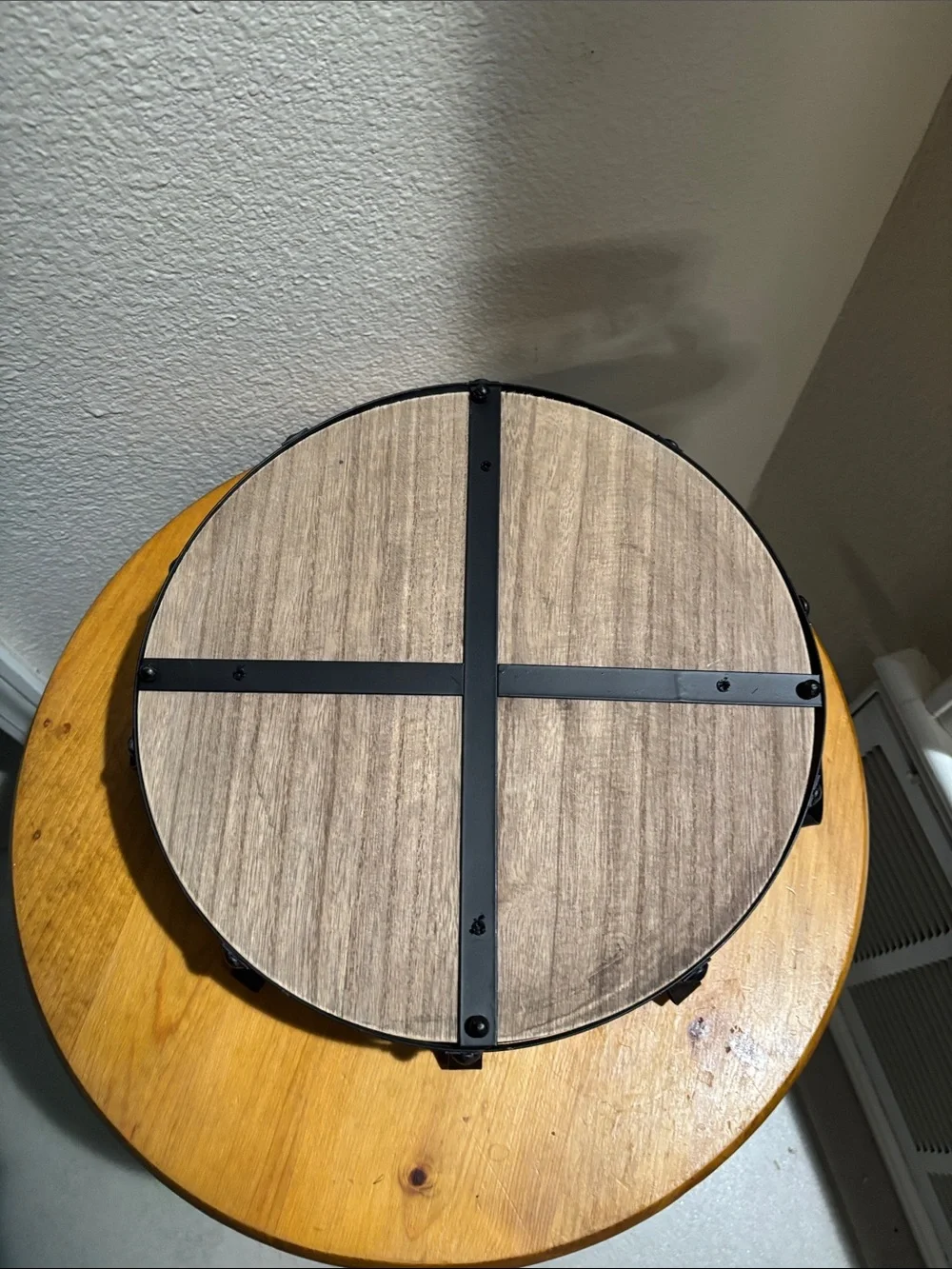Monogram W Round Serving Tray